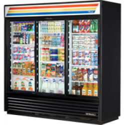 Refrigerador  (3 puertas corredizas) de Cristal (69 pies cubicos) (True)